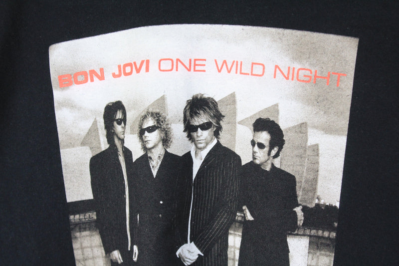 Vintage Bon Jovi 2001 One Wild Night T-Shirt XLarge