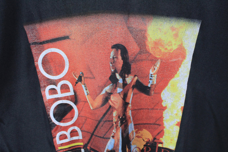 Vintage Reebok DJ Bobo 1997 World In Motion Tour T-Shirt Medium