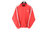 Vintage Adidas Track Jacket Medium red 90's full zip windbreaker athletic 
