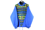 Vintage Fleece Full Zip XLarge full zip 90s retro sport style jumper ski sweater