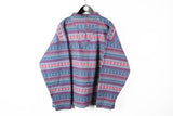 Vintage Fleece 1/4 Zip XLarge / XXLarge winter ski style sweater