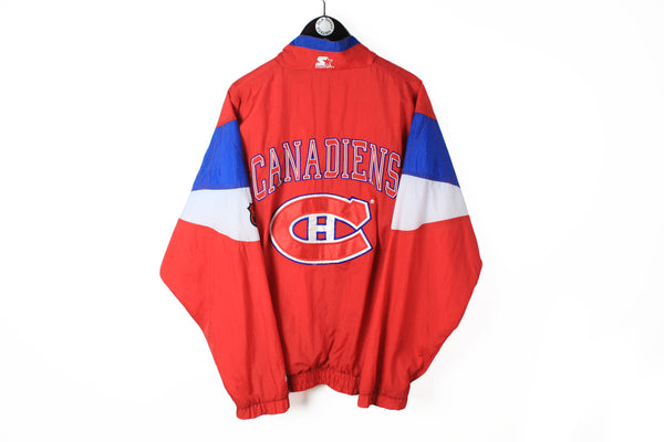 Vintage Canadiens Montreal Starter Track Jacket XLarge / XXLarge
