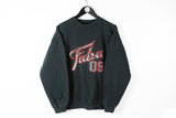 Vintage Fubu Sweatshirt Medium black big logo 90s sport style jumper hip hop