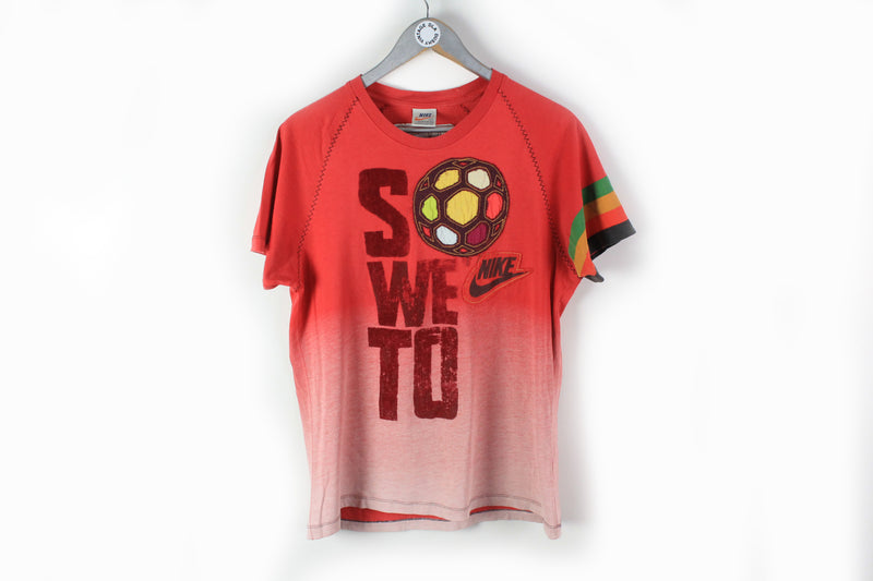 Vintage Nike So We Do T-Shirt Small red big logo football 80s tee