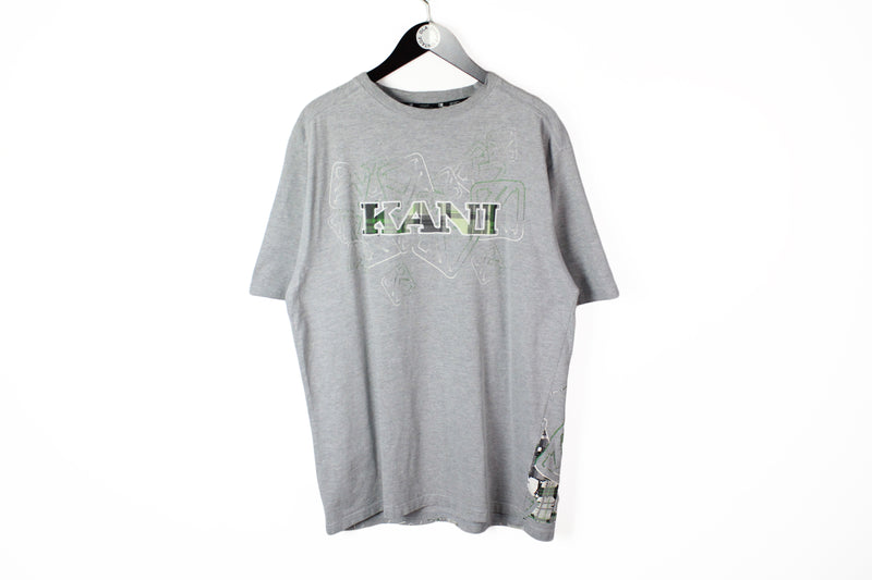Vintage Karl Kani T-Shirt XLarge basic tee retro summer top big logo hipster shirt