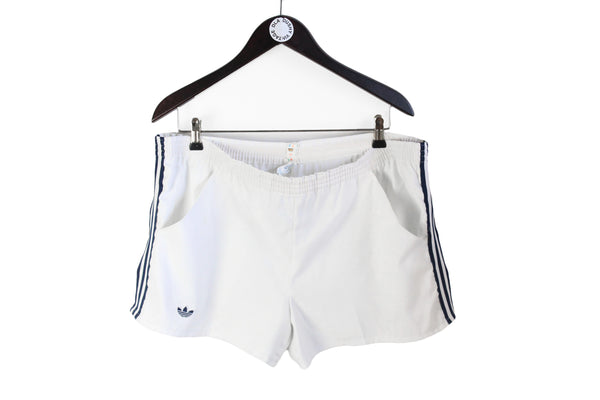 Vintage Adidas Shorts XLarge / XXLarge white 90's athletic tennis style shorts