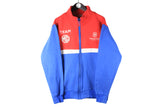 MG Team Sweatshirt Full Zip Large red blue racing sport team authentic cardigan
