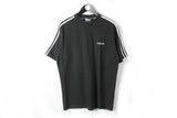 Vintage Adidas T-Shirt Large black 90s sport style basic tee