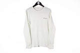 Vintage Adidas Long Sleeve T-Shirt Large white small logo sweatshirt retro 90s jumper