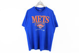 Vintage Mets New York 1993 T-Shirt XLarge blue baseball MLB big logo sport cotton tee