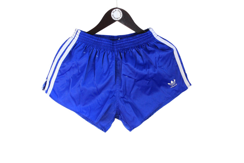 Vintage Adidas Shorts Small blue 90's classic retro style authentic polyester shorts