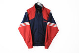 Vintage Adidas Track Jacket Medium blue red 90s big logo retro style windbreaker
