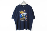 Vintage Ralph Schumacher F1 BMW T-Shirt XXLarge First Victory navy blue cotton tee