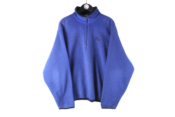 Vintage Lowe Alpine Fleece XLarge blue 90s outdoor trekking retro sport jumper winter wear