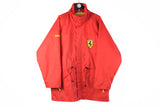 Vintage Ferrari Jacket XLarge red small logo red 90s retro formula 1 F1 Michael Schumacher windbreaker
