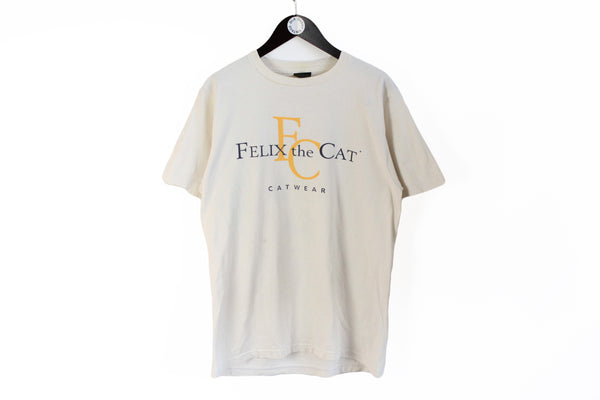 Vintage Felix The Cat 1994 T-Shirt Large / XLarge gray big logo 90s cartoon cotton rare retro tee