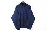 Vintage Umbro Sweatshirt Full Zip XXLarge navy blue small logo 90s sport style retro jumper