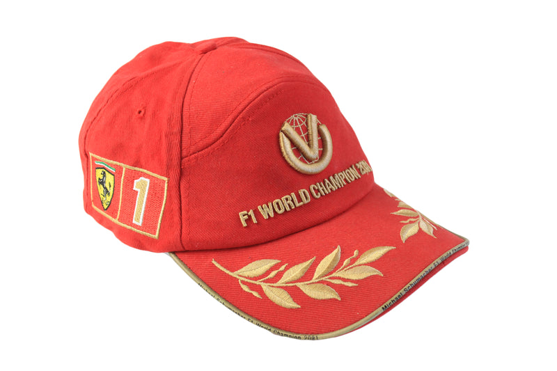 Vintage Ferrari 2001 World Champion Cap Michael Schumacher 00s hat