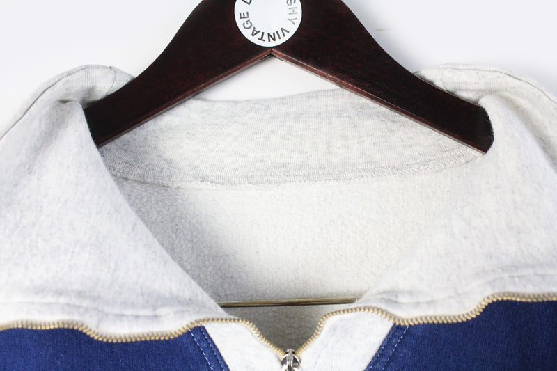 Vintage USA Baseball Sweatshirt 1/4 Zip Medium