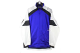 Vintage Fila Track Jacket Medium blue white 90s retro sport style windbreaker classic cardigan