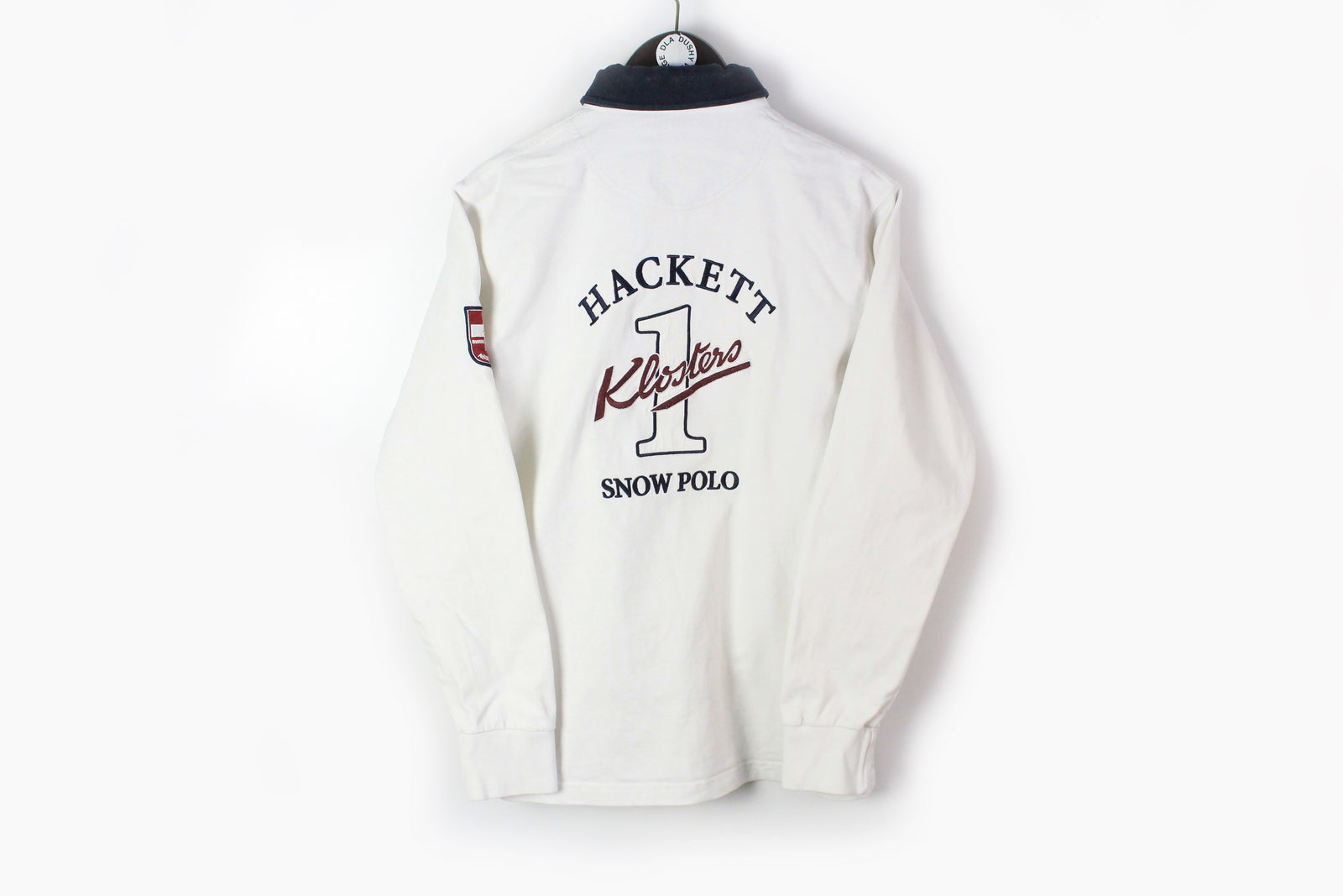Hackett Klosters Snow Polo Rugby Shirt Medium – dla dushy