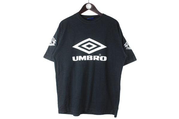 Vintage Umbro T-Shirt Large / XLarge size men's oversize big logo classic sport top crewneck tee short sleeve summer wear 90's 