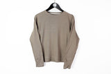 Norse Projects Long Sleeve T-Shirt Small beige Denmark style authentic sweatshirt