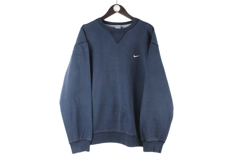 Vintage Nike Sweatshirt XXLarge navy blue crewneck oversized jumper