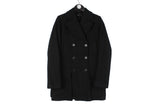Vintage Ann Demeulemeester Coat wool basic luxury winter warm wool jacket 90's 80's style casual outfir streetstyle button up made in Italy