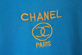 Vintage Chanel Bootleg Embroidery Logo T-Shirt Large