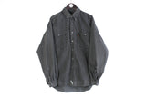 Vintage Levi's Shirt XLarge gray 90s retro streetwear USA style cotton shirt