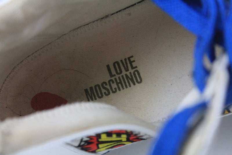 Love Moschino Pop Comics Pop Canvas Sneakers EUR 40