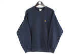 Vintage Adidas Sweatshirt Small / Medium blue big logo crewneck 90s retro jumper 
