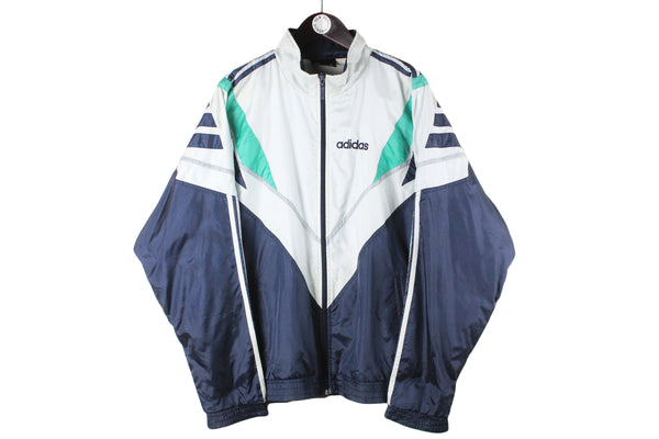 Vintage Adidas Tracksuit XLarge size men's athletic track jacket and pants retro windbreaker sport wear