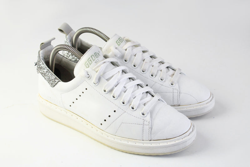 Golden Goose Deluxe Brand Starter Sneakers  white leather authentic casual luxury shoes