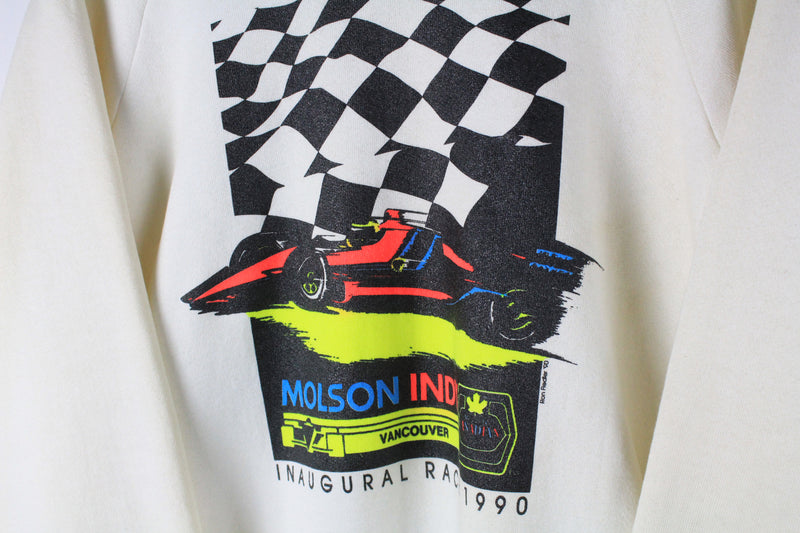 Vintage Molson Indy Vancouver Inaugural Racing 1990 Sweatshirt XLarge
