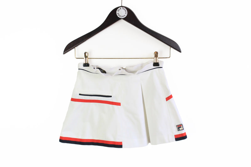 Vintage Fila Skirt Women's XXSmall / XSmall white 90s sport style tennis court 