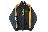 Vintage Steelers Jacket Medium size men's USA game American sport NFL Starter windbreaker bright 90's style