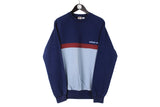 Vintage Adidas Sweatshirt Large size men's navy blue 90's 80's style pullover retro sport jumper authentic athletic sweat oversize streetstyle