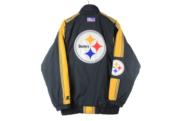 Pittsburgh Steelers Starter Jacket Pro Line NFL Football big logo 90s american sport windbreaker
