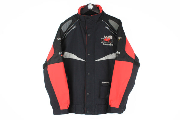 Vintage Krombacher Racing Jacket XXLarge black Formula 1 90s racer F1 sport Style