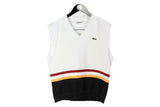 Vintage Lacoste Vest Medium tennis sleeveless jumper 90's casual wear