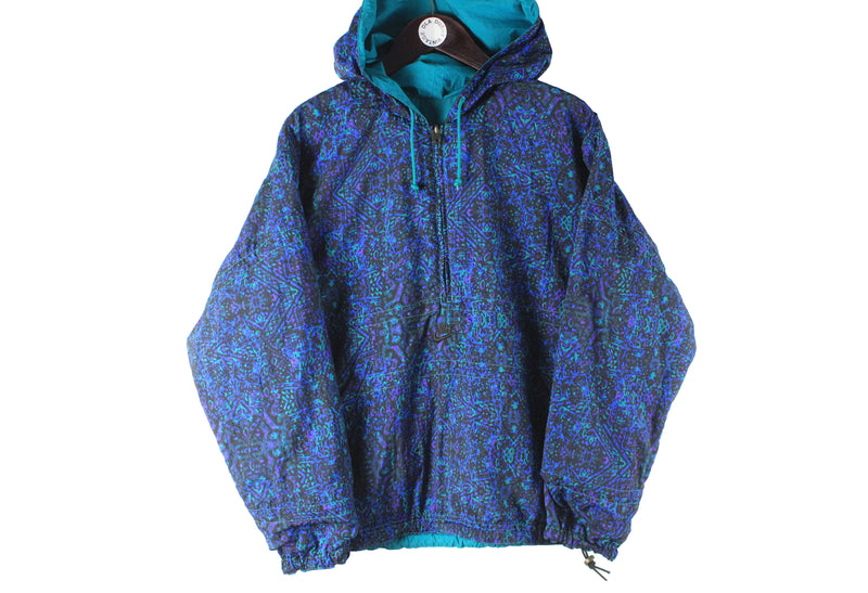 ジャケット・アウター 90s nike check anorak Parker reversible VINTAGE 90s NIKE BIG SWOOSH REVERSIBLE INSULATED JACKET