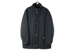 Zegna Sport Jacket Large black full zip authentic luxury Ermenegildo coat with a liner