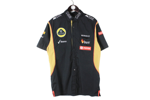 Vintage Lotus T-Shirt Large size collared t-shirt race racing authentic short sleeve shirt F1 Formula 1 top sponsors