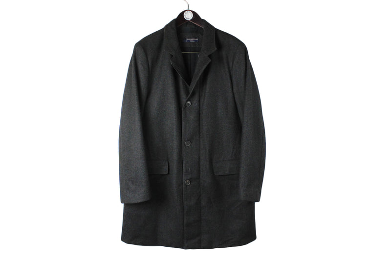 Corneliani Coat XLarge wool jacket authentic luxury made in Italy stylish classic outfit