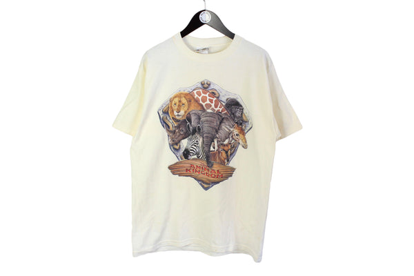 Vintage Animal Kingdom Disney T-Shirt Large / XLarge big logo 90's cartoon authentic tee