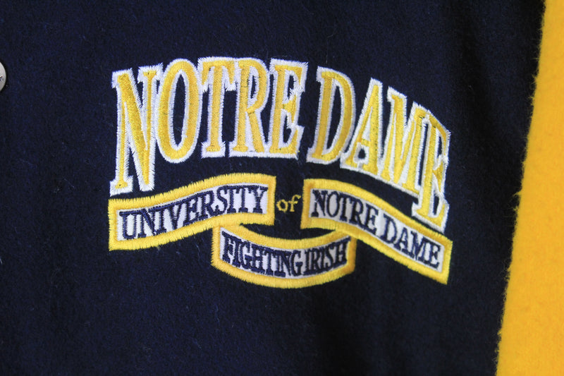 Vintage Notre Dame Fighting Irish Varsity Jacket Medium