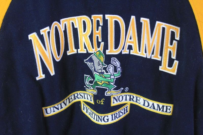 Vintage Notre Dame Fighting Irish Varsity Jacket Medium