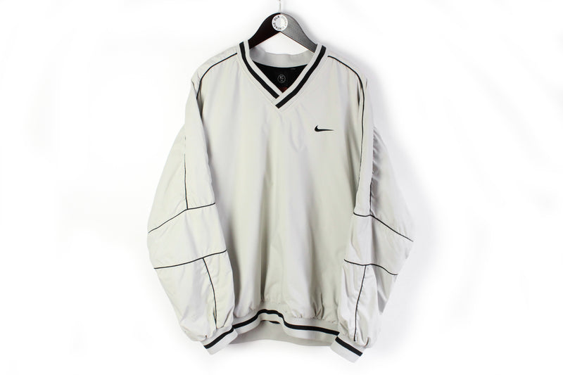 Vintage Nike Golf Sweatshirt XLarge V-neck windbreaker 90s sport style anorak